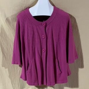 Studio 1940 Size 26/28W Sweater with 3/4 Length Sleeves